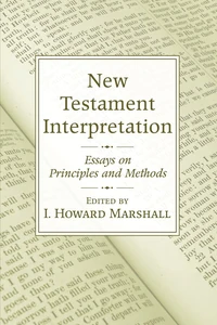 Cover of New Testament Interpretation