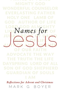 Cover of Names for Jesus