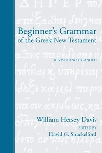 Cover of Beginner's Grammar of the Greek New Testament