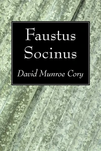 Cover of Faustus Socinus