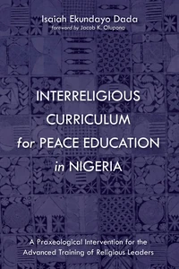Cover of Interreligious Curriculum for Peace Education in Nigeria
