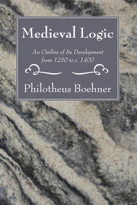 Cover of Medieval Logic