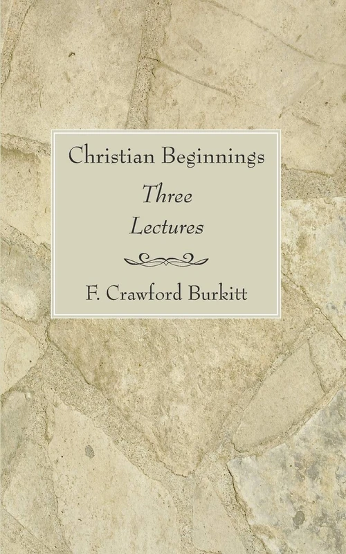 Cover of Christian Beginnings