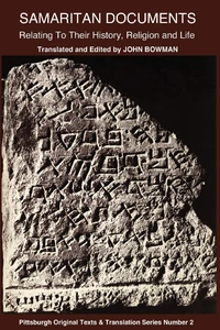 Cover of Samaritan Documents