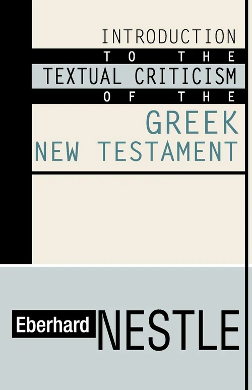 Cover of Introduction to the Textual Criticism of the Greek New Testament
