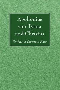 Cover of Apollonius von Tyana und Christus