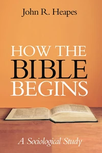 Cover of How the Bible Begins