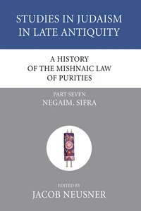 Cover of A History of the Mishnaic Law of Purities, Part 7