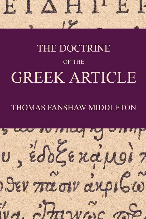 Cover of The Doctrine of the Greek Article