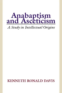 Cover of Anabaptism and Asceticism