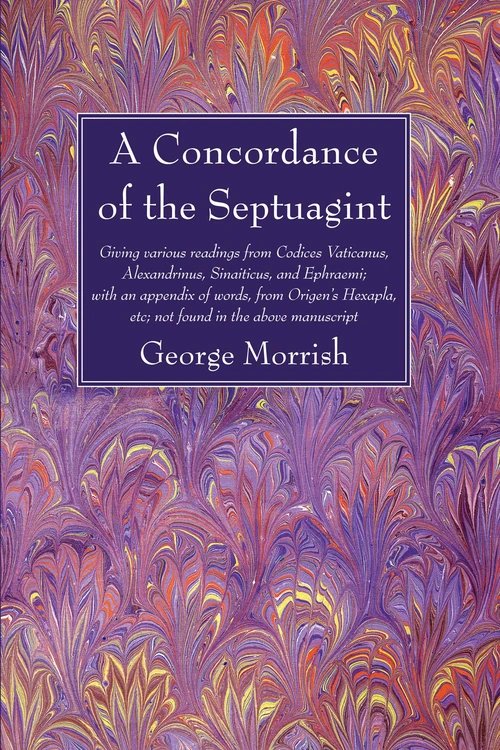 Cover of A Concordance of the Septuagint
