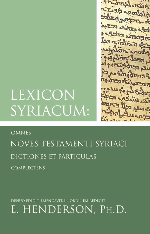 Cover of Syriac New Testament and Lexicon Syriacum