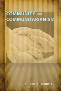 Cover of Community and Communitarianism