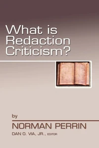 Cover of What is Redaction Criticism?