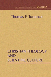 Cover of Christian Theology and Scientific Culture