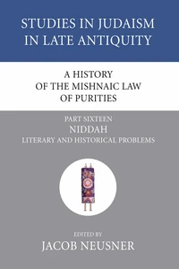 Cover of A History of the Mishnaic Law of Purities, Part 16