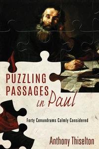 Cover of Puzzling Passages in Paul