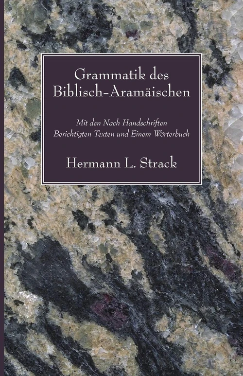 Cover of Grammatik des Biblisch-Aramaischen