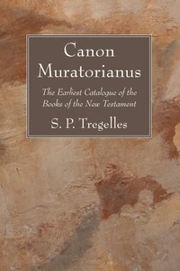 Cover of Canon Muratorianus