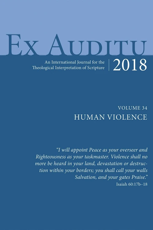 Cover of Ex Auditu - Volume 34