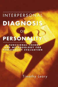 Cover of Interpersonal Diagnosis of Personality