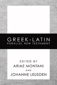 Cover of Greek-Latin Parallel New Testament