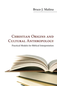 Cover of Christian Origins and Cultural Anthropology