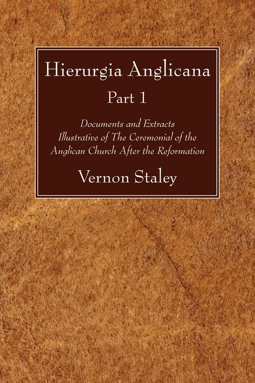 Cover of Hierurgia Anglicana, Part 1