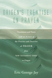 Cover of Origen's Treatise on Prayer