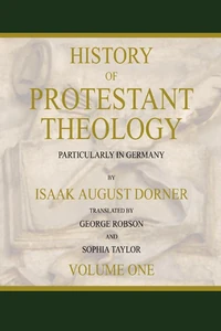 Cover of History of Protestant Theology