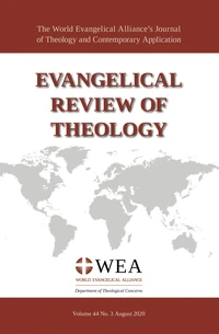Cover of Evangelical Review of Theology, Volume 44, Number 3, August 2020