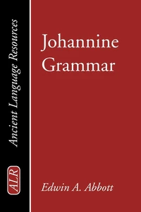 Cover of Johannine Grammar