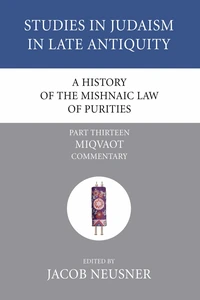 Cover of A History of the Mishnaic Law of Purities, Part 14