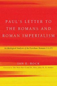 Cover of Paul’s Letter to the Romans and Roman Imperialism
