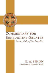 Cover of Commentary for Benedictine Oblates