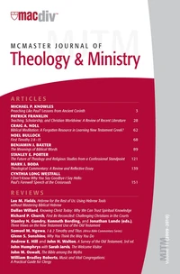 Cover of McMaster Journal of Theology and Ministry: Volume 11