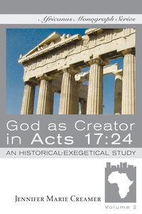Cover of God as Creator in Acts 17:24