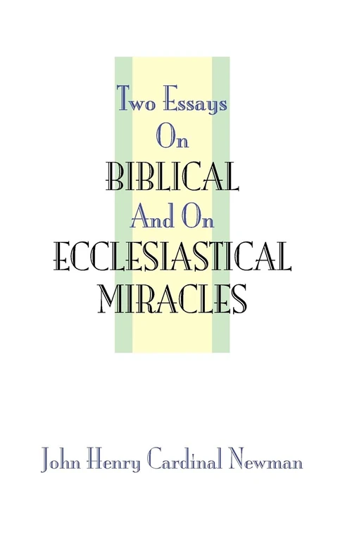 Cover of Two Essays on Miracles