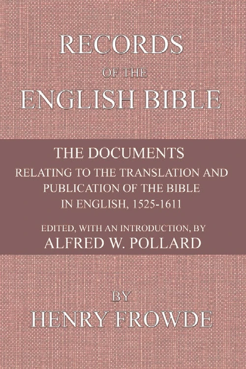 Cover of Records of the English Bible