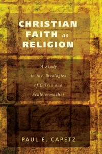 Cover of Christian Faith as Religion