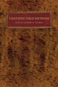 Cover of Linguistic Field Methods