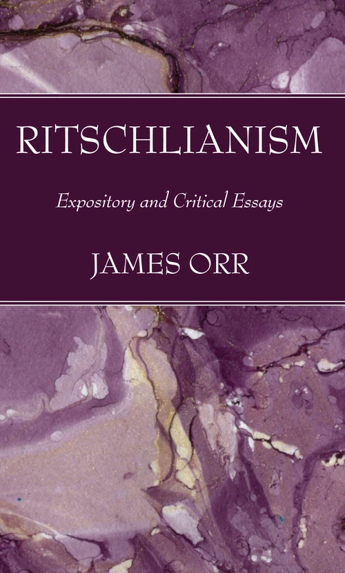 Cover of Ritschlianism