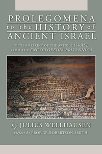 Cover of Prolegomena to the History of Ancient Israel
