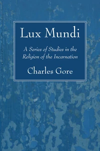 Cover of Lux Mundi