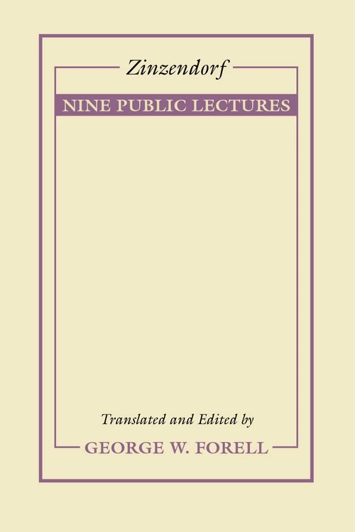 Cover of Nine Public Lectures on Important Subjects in Religion