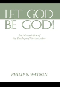 Cover of Let God Be God