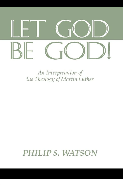 Cover of Let God Be God