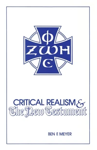 Cover of Critical Realism and the New Testament