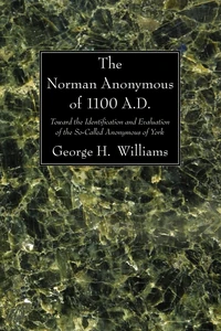 Cover of The Norman Anonymous of 1100 A.D.