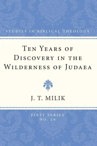Cover of Ten Years of Discovery in the Wilderness of Judaea